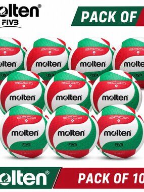 Molten V5M5000 Volleyball Standard Size 5 PU Ball for Students Adult(pack of 10)